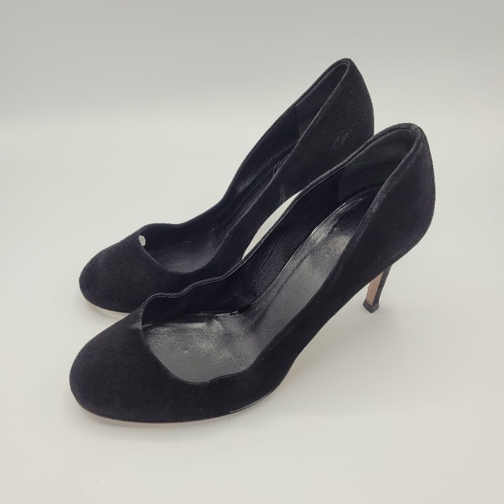 Gucci Suede Classic Stilleto Pump Black Leather 38 - Picture 4 of 9